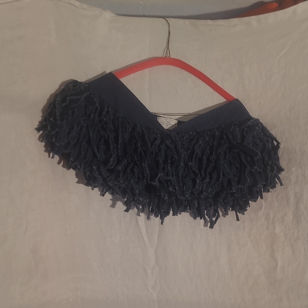Elegant Black Fringe Scarf